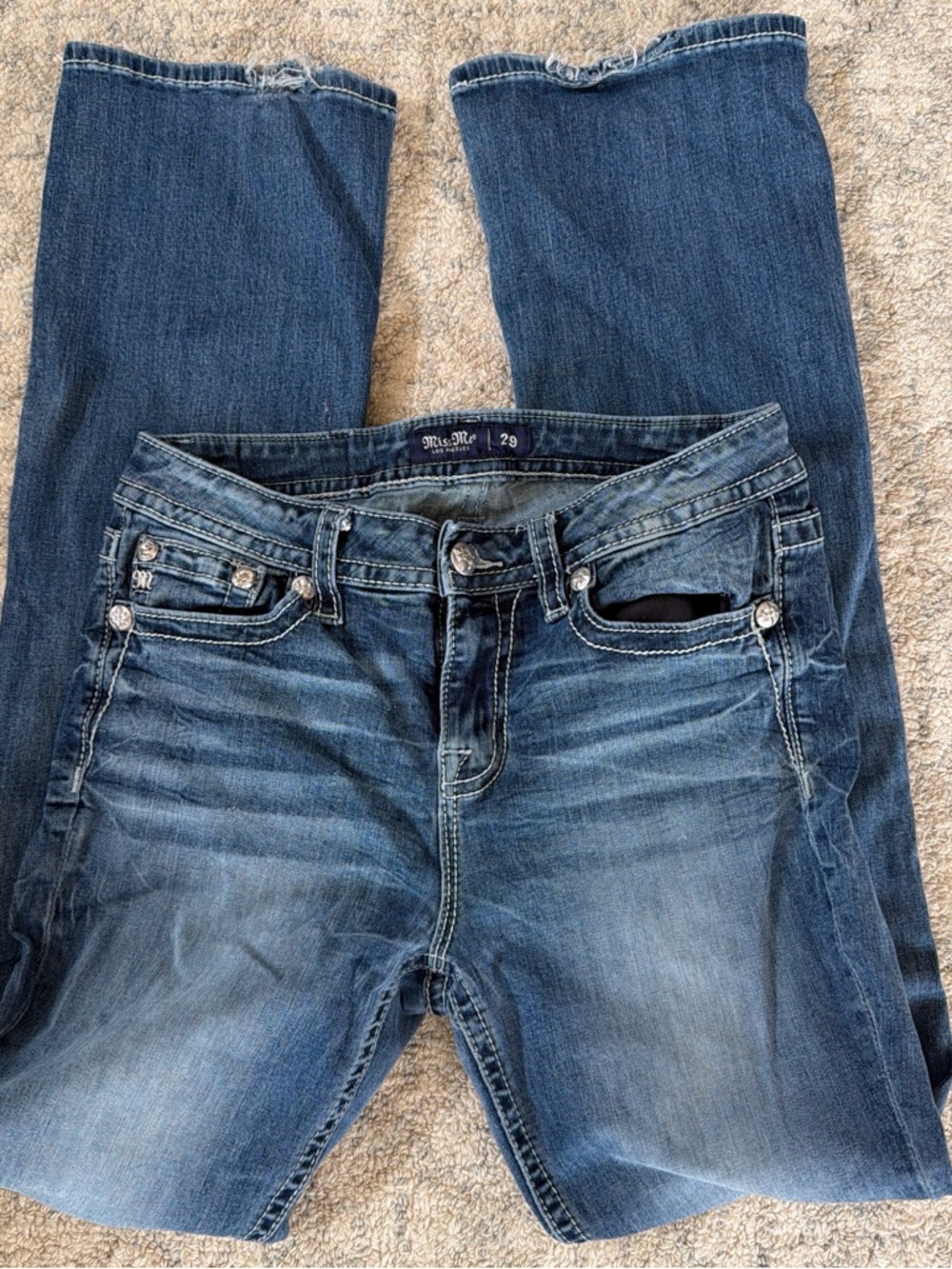 Miss Me Women’s Blue Bootcut Jeans - Picture 2 of 9